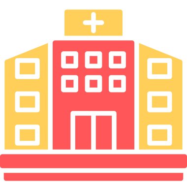 Bina. Web simgesi basit illüstrasyon