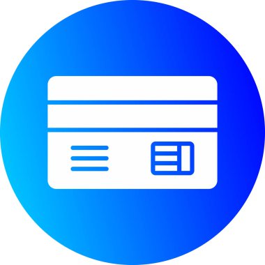 Kredi kartı ikon vektörü. düz biçim tasarım çizimi