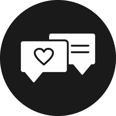 konuşma balonu simgesi, vektör illüstrasyonu