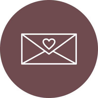 Zarf simgesinin vektör illüstrasyonu