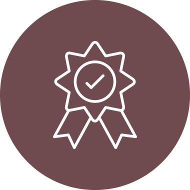 Madalya ikon vektör illüstrasyonu