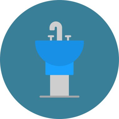 Su musluğu. Basit resimleme