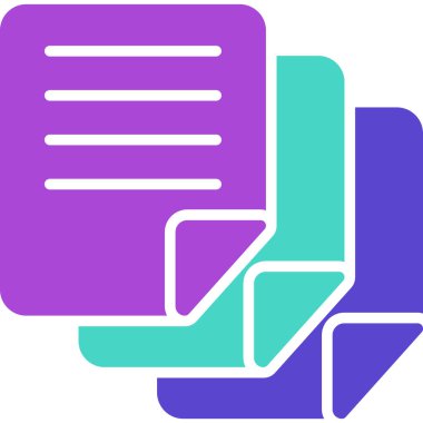 Belge. Web simgesi basit illüstrasyon