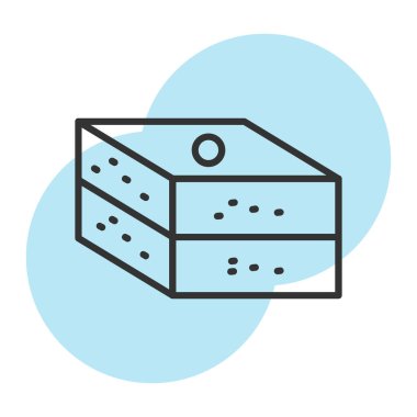 Gıda ikonu yiyeceklerinin vektör illüstrasyonu