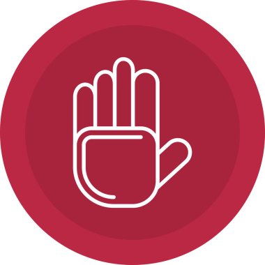 Kırmızı bir simgenin vektör illüstrasyonu