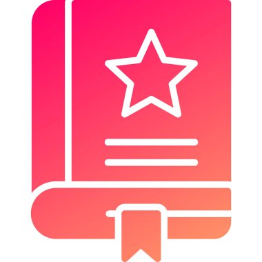 Kitap simgesinin vektör illüstrasyonu