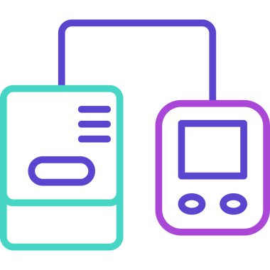 Bilgisayar simgesi vektörü. İnce çizgi işareti. izole edilmiş sınır sembolü çizimi