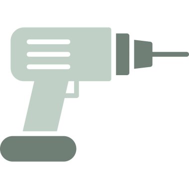 Sondaj makinesi vektör simgesi. biçim düz sembol, gri renk, yuvarlak açılar, beyaz arkaplan