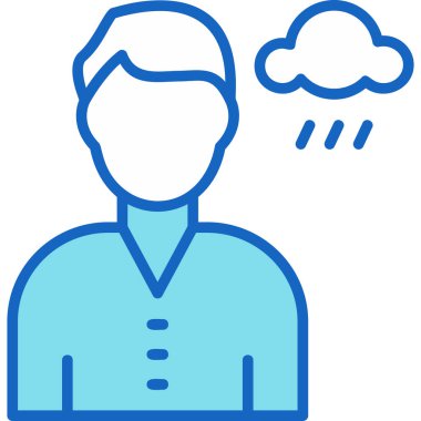 avatar erkek simgesi ana hatları biçiminde