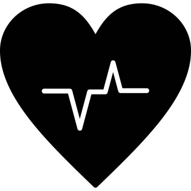 Kalp atışını vektör simgesi