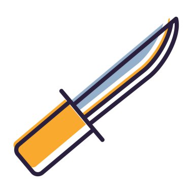 bıçak simgesi vektör illüstrasyonu