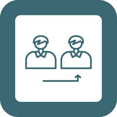 İş simgesinin vektör illüstrasyonu