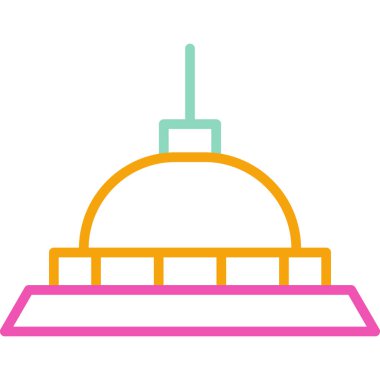 Bina. Web simgesi basit tasarım