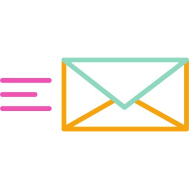 e- posta iletisi vektör simgesi modern illüstrasyon