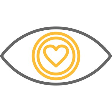 Göz simgesi vektör illüstrasyonu