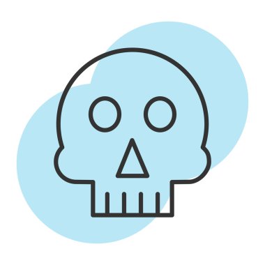 Kafatası. Web simgesi basit illüstrasyon