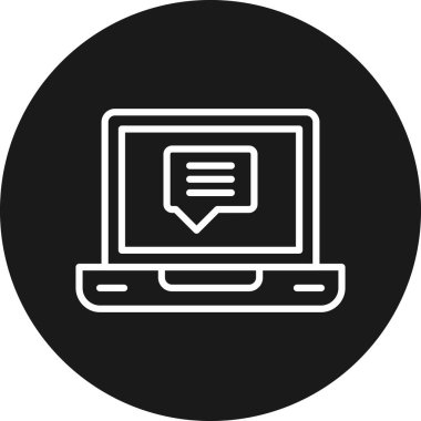 Bilgisayar. Web simgesi basit illüstrasyon