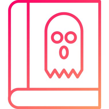 Bir hayalet simgesinin vektör çizimi