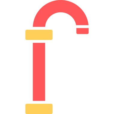 Boru simgesi, vektör illüstrasyonu