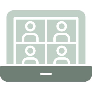 İş toplantısı. Web simgesi