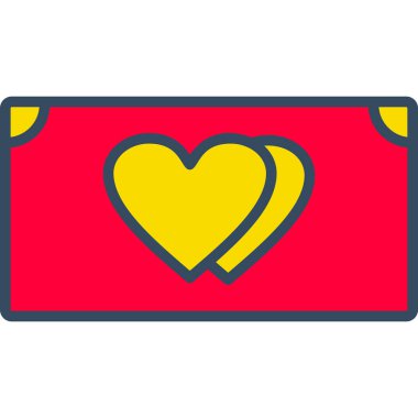 kalp simgesi modada izole edilmiş arkaplan