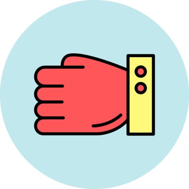 Kırmızı bir simgenin vektör illüstrasyonu