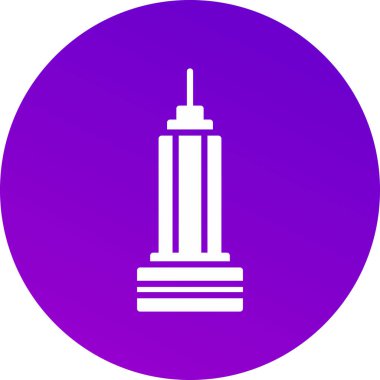 Benzersiz yapı kulesi vektör simgesi