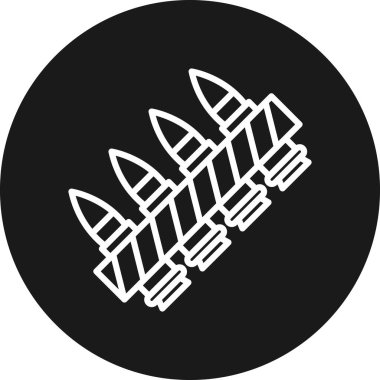 roket simgesi, vektör illüstrasyonu