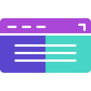 Kredi kartı ikonu. taslak alışveriş arabası vektör rengi düz izole