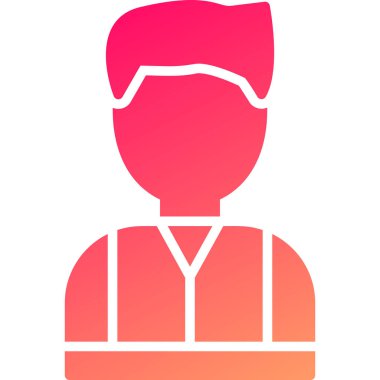 avatar. Web simgesi vektör illüstrasyonu