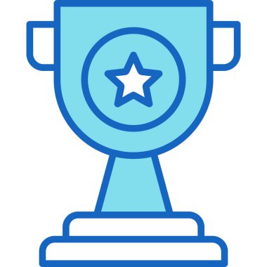 Kupa. Web simgesi basit illüstrasyon