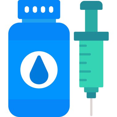 ilaç şişesi web simgesi basit tasarım