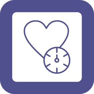 Kalp. Web simgesi basit tasarım