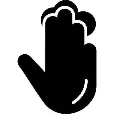 parmak jest simgesi ana hat biçiminde