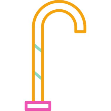 Tek bir çubuk simgesi tasarımının vektör çizimi