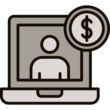 ticari finans vektör simgesi