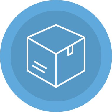 Kutu. Web simgesi basit illüstrasyon