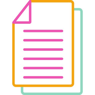 dosya simgesi, vektör illüstrasyonu