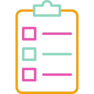 Liste. Web simgesi basit illüstrasyon