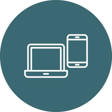 Benzersiz akıllı telefon vektör simgesi