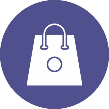 Çanta. Web simgesi basit illüstrasyon