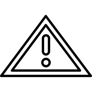 uyarı simgesi, vektör illüstrasyonu