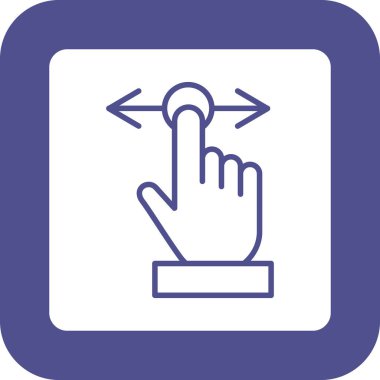 dokunmatik ekran simgesi, vektör illüstrasyonu