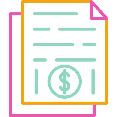 Dolar. Web simgesi basit tasarım