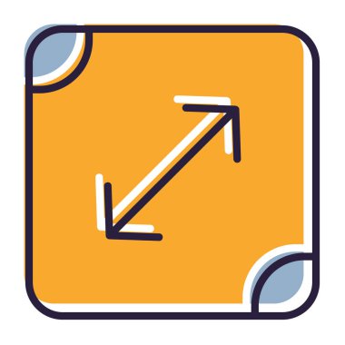 Ok. Web simgesi basit illüstrasyon