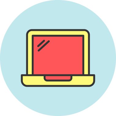 ekran simgesi modern tasarım illüstrasyonunu izle