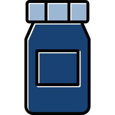 Şişe. Web simgesi basit illüstrasyon