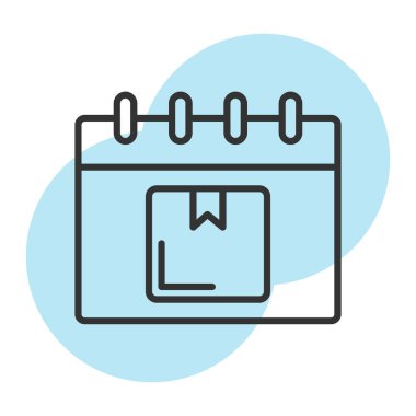 Takvim simgesi vektör illüstrasyonu