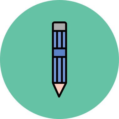 Kalem. Web simgesi basit illüstrasyon