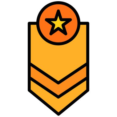 Madalya. Web simgesi basit illüstrasyon